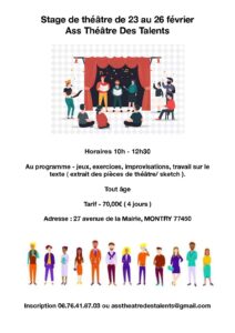 STAGE DE THEATRE FEVRIER 26