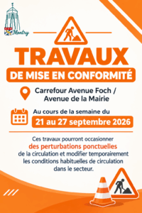 travaux avenue foch et avenue de la mairie